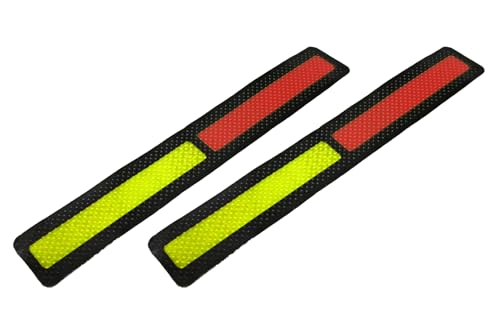 Amazon.co.jp: 吾妻商会 反射式階段識別シート 32mm×210mm 蛍光黄緑/赤